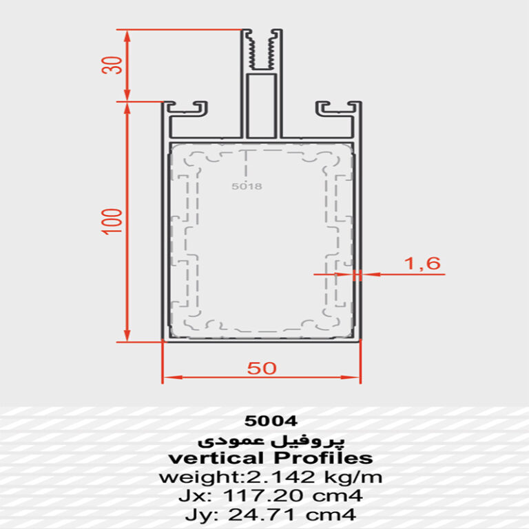 پروفیل عمودی 5004