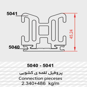 پروفیل لقمه کشویی (5040-5041)